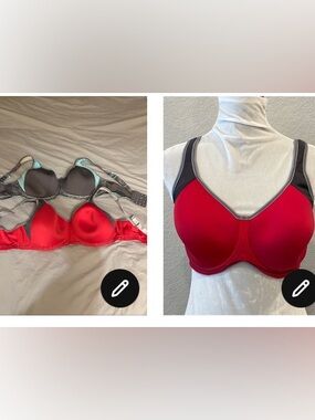 2 Freya sonic sports bra reg $75 36g Underwire Sports Bra